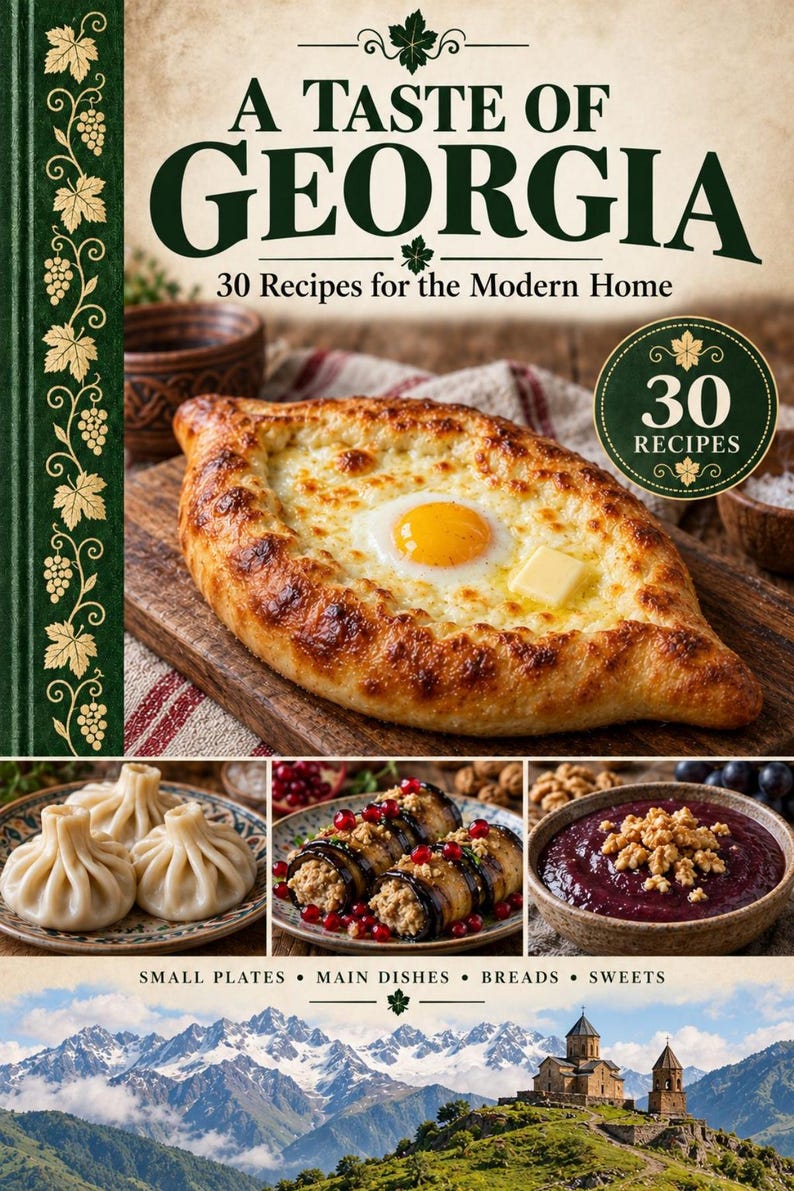 Actual cover of the A Taste of Georgia PDF cookbook.