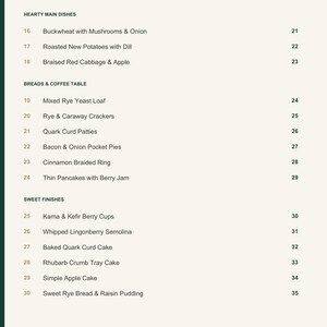 Actual PDF page 4 from A Taste of Estonia: Contents, page 2.