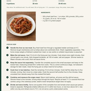 Actual PDF page 13 from A Taste of Chad: Cooked Liver with Tomato and Onion recipe page.