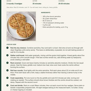 Actual PDF page 6 from A Taste of Algeria: Semolina Griddle Bread recipe page.