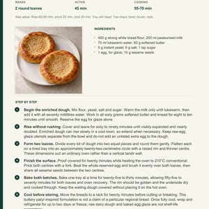 Actual PDF page 13 from A Taste of Uzbekistan: Buttery Patyr Loaves recipe page.