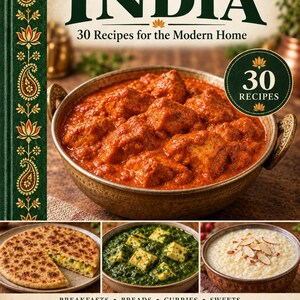 Actual cover of the A Taste of India PDF cookbook.