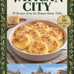 Actual cover of the A Taste of Vatican City PDF cookbook.