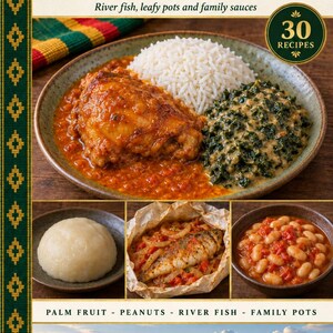 Actual cover of the A Taste of Congo PDF cookbook.