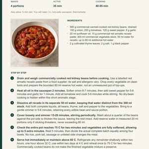 Actual PDF page 13 from A Taste of Belize: Stewed Red Beans recipe page.