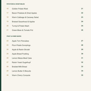 Actual PDF page 4 from A Taste of Liechtenstein: Contents, page 2.
