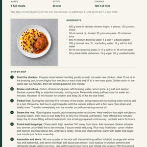 Actual PDF page 13 from A Taste of Iran: Barberry Rice with Saffron Chicken recipe page.