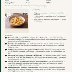 Actual PDF page 13 from A Taste of Mozambique: Pumpkin with Coconut recipe page.