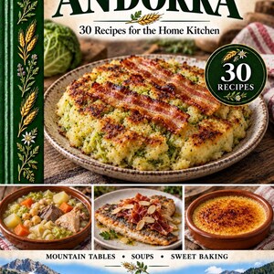 Actual cover of the A Taste of Andorra PDF cookbook.