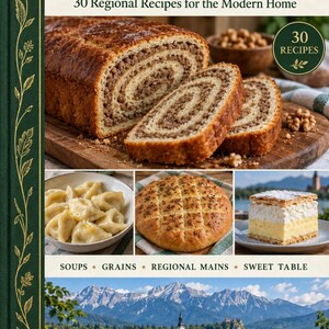 Actual cover of the A Taste of Slovenia PDF cookbook.