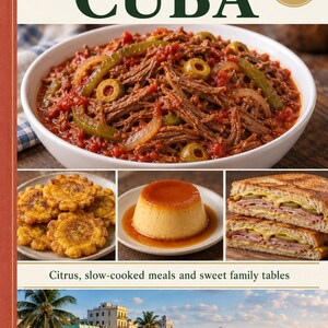 Actual cover of the A Taste of Cuba PDF cookbook.