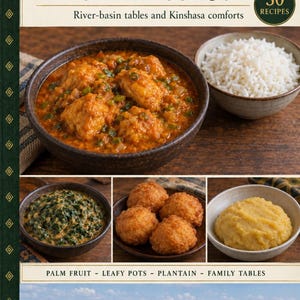 Actual cover of the A Taste of Democratic Republic of the Congo PDF cookbook.