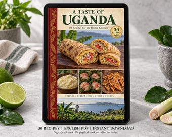 Uganda Cookbook PDF - 30 Recipes, English Digital Download