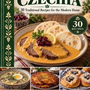 Actual cover of the A Taste of Czechia PDF cookbook.