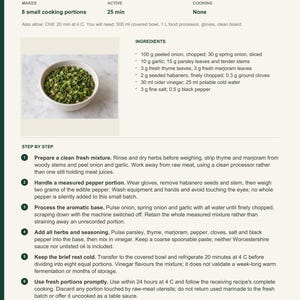 Actual PDF page 6 from A Taste of Barbados: Fresh Bajan Herb Seasoning recipe page.