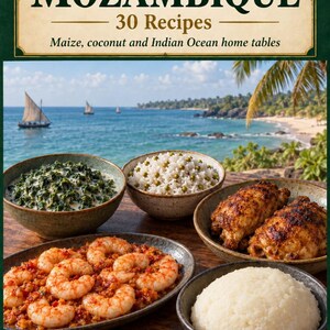 Actual cover of the A Taste of Mozambique PDF cookbook.