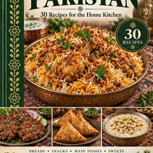 Actual cover of the A Taste of Pakistan PDF cookbook.