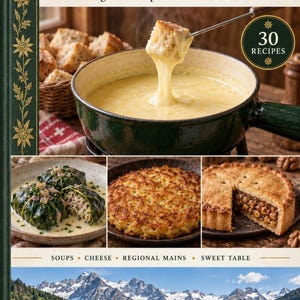 Actual cover of the A Taste of Switzerland PDF cookbook.