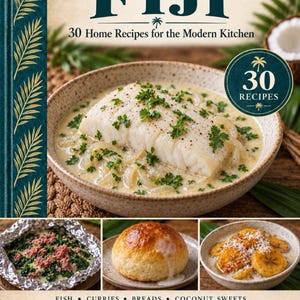 Actual cover of the A Taste of Fiji PDF cookbook.