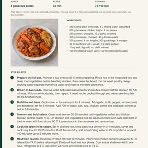 Actual PDF page 6 from A Taste of Gambia: Chicken Benachin recipe page.
