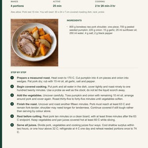 Actual PDF page 13 from A Taste of Kiribati: Covered Pork and Pumpkin Roast recipe page.