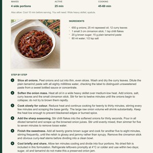 Actual PDF page 13 from A Taste of Sri Lanka: Seeni Sambol recipe page.