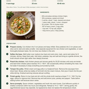 Actual PDF page 13 from A Taste of Belgium: Chicken Waterzooi recipe page.