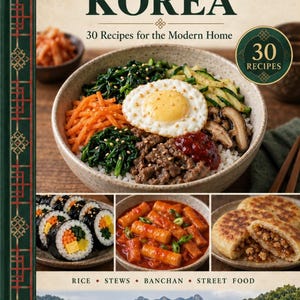 Actual cover of the A Taste of South Korea PDF cookbook.