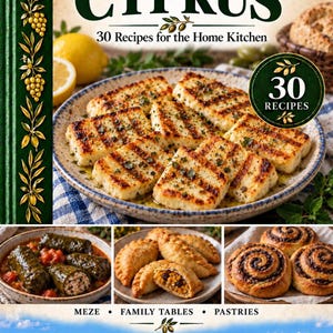 Actual cover of the A Taste of Cyprus PDF cookbook.