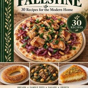 Actual cover of the A Taste of Palestine PDF cookbook.