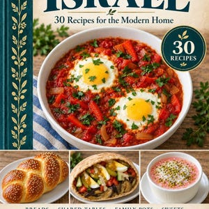 Actual cover of the A Taste of Israel PDF cookbook.