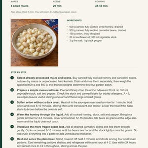 Actual PDF page 13 from A Taste of Lesotho: Maize and Bean Likhobe recipe page.