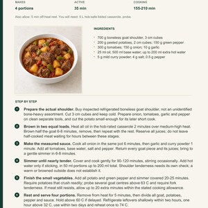 Actual PDF page 13 from A Taste of Eswatini: Goat Shoulder Stew recipe page.
