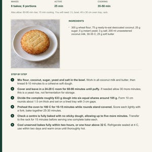 Actual PDF page 6 from A Taste of Grenada: Six Coconut Bakes recipe page.