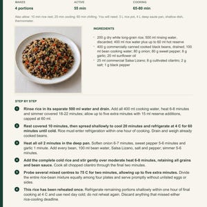 Actual PDF page 6 from A Taste of Costa Rica: Fresh-Batch Gallo Pinto recipe page.