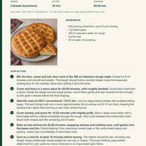 Actual PDF page 6 from A Taste of Turkmenistan: Oven Chorek recipe page.