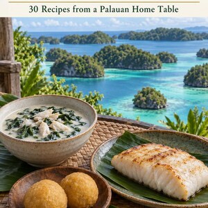 Actual cover of the A Taste of Palau PDF cookbook.