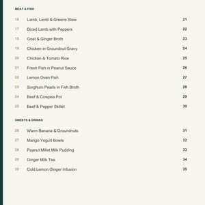 Actual PDF page 4 from A Taste of South Sudan: Contents, page 2.