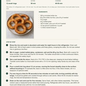 Actual PDF page 6 from A Taste of Nepal: Sweet Rice Rings recipe page.