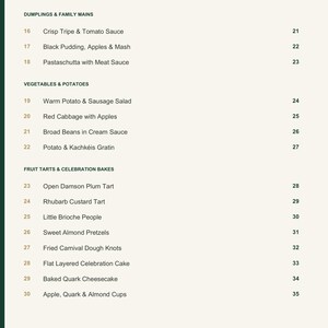 Actual PDF page 4 from A Taste of Luxembourg: Contents, page 2.