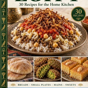 Actual cover of the A Taste of Egypt PDF cookbook.