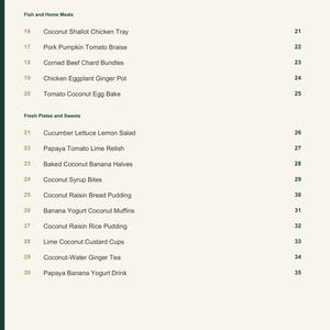 Actual PDF page 4 from A Taste of Tuvalu: Contents, page 2.