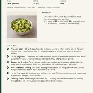 Actual PDF page 6 from A Taste of Canada: Maple-Mustard Garden Salad recipe page.