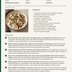 Actual PDF page 13 from A Taste of Pakistan: Yoghurt Dahi Bhalla recipe page.