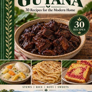 Actual cover of the A Taste of Guyana PDF cookbook.