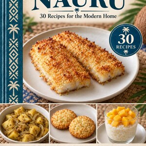 Actual cover of the A Taste of Nauru PDF cookbook.