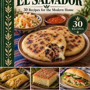 Actual cover of the A Taste of El Salvador PDF cookbook.