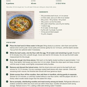 Actual PDF page 13 from A Taste of Kazakhstan: Beef Kespe Soup recipe page.