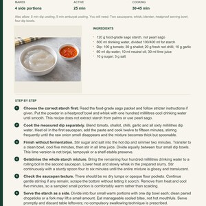 Actual PDF page 6 from A Taste of Brunei: Ambuyat with Lime Cacah recipe page.