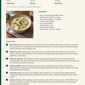 Actual PDF page 6 from A Taste of United Kingdom: Smoked Haddock Soup recipe page.